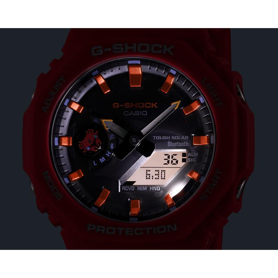 CASIO G-SHOCK GA-B2100DF-4AJR JDM Tough Solar Mobile Link Analog-Digital Charles Darwin Foundation Sally Lightfoot Crab Red Men's Watch