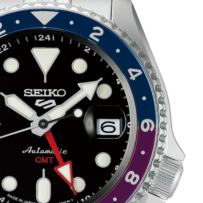 SEIKO 5 SPORTS SBSC021 JDM SKX GMT 4R34 Automatic Black Dial Made in Japan Men's Watch
