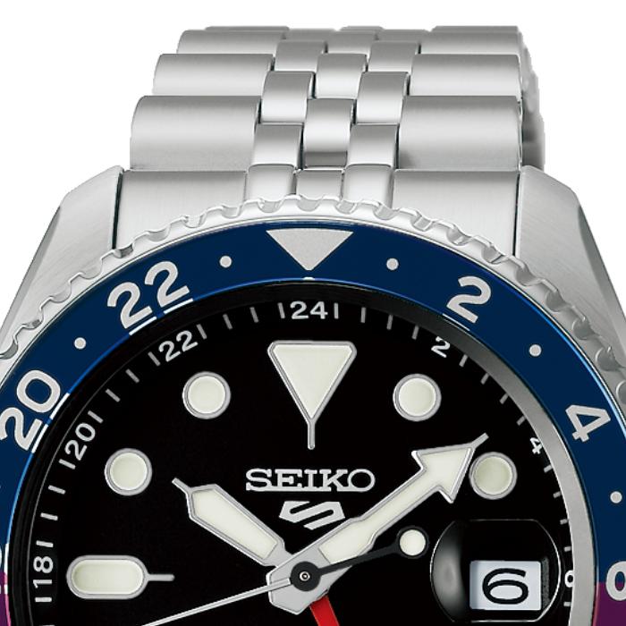 SEIKO 5 SPORTS SBSC021 JDM SKX GMT 4R34 Automatic Black Dial Made in Japan Men's Watch