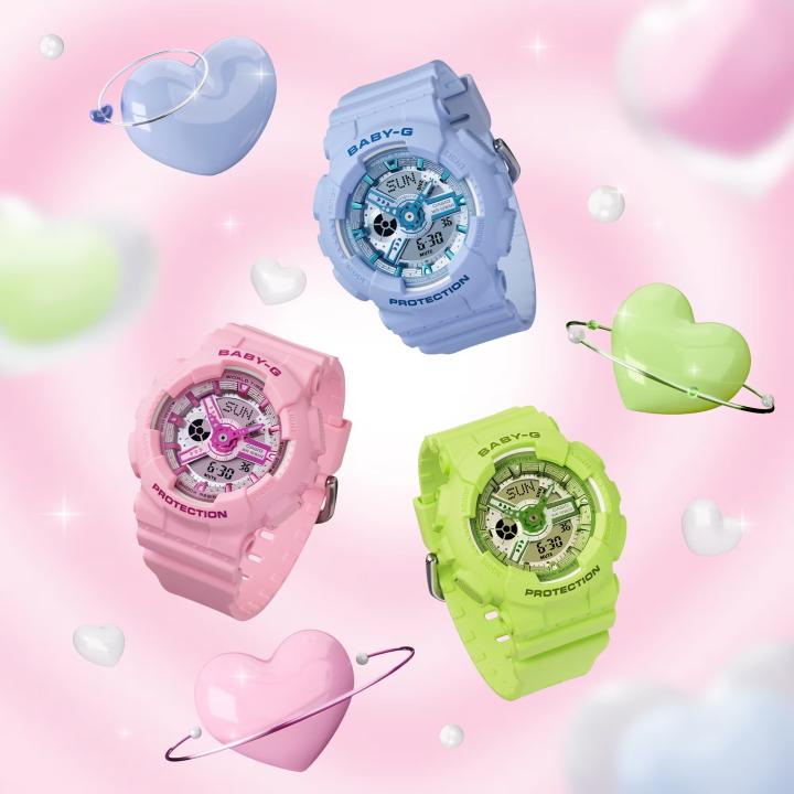 CASIO BABY-G BA-110YK-2AJF JDM Y2K Style Blue Analog-Digital Women's Watch