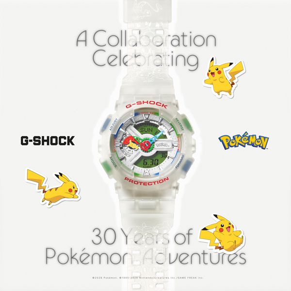 CASIO G-SHOCK GA-110PKM-7AJR JDM Pokémon 30th Anniversary Collaboration White Men's Watch