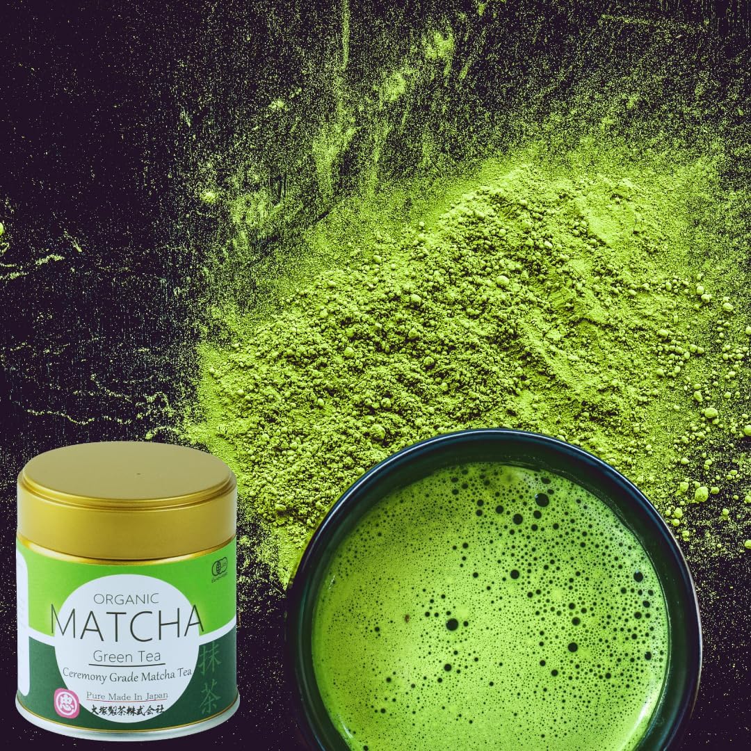 Organic Matcha Powder Made in Japan No Additives No Pesticides 30g Can Otsuka Tea Organic JAS Certified