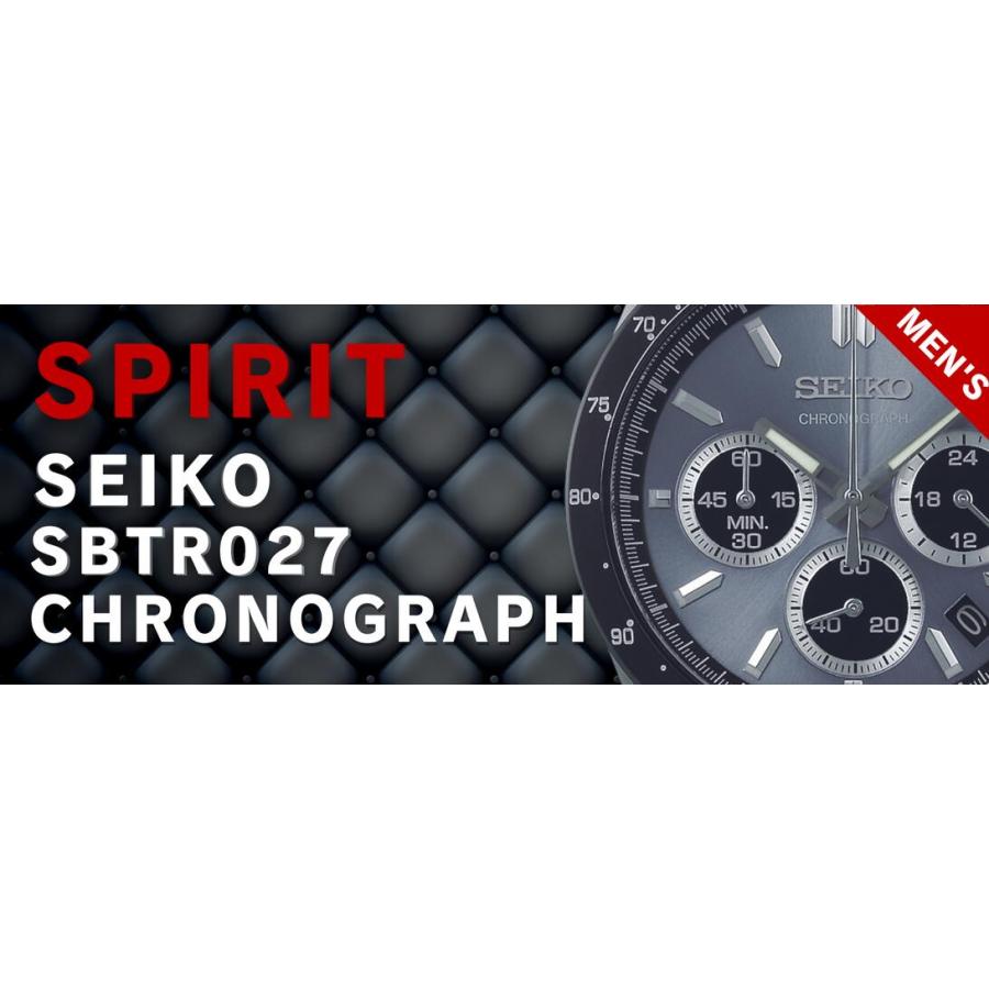 Seiko Selection SBTR027 Men's watch Chronograph 10 ATM water resistant Grey dial SEIKO Battery-operated Quartz New