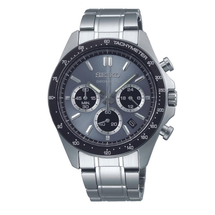 Seiko Selection SBTR027 Men's watch Chronograph 10 ATM water resistant Grey dial SEIKO Battery-operated Quartz New