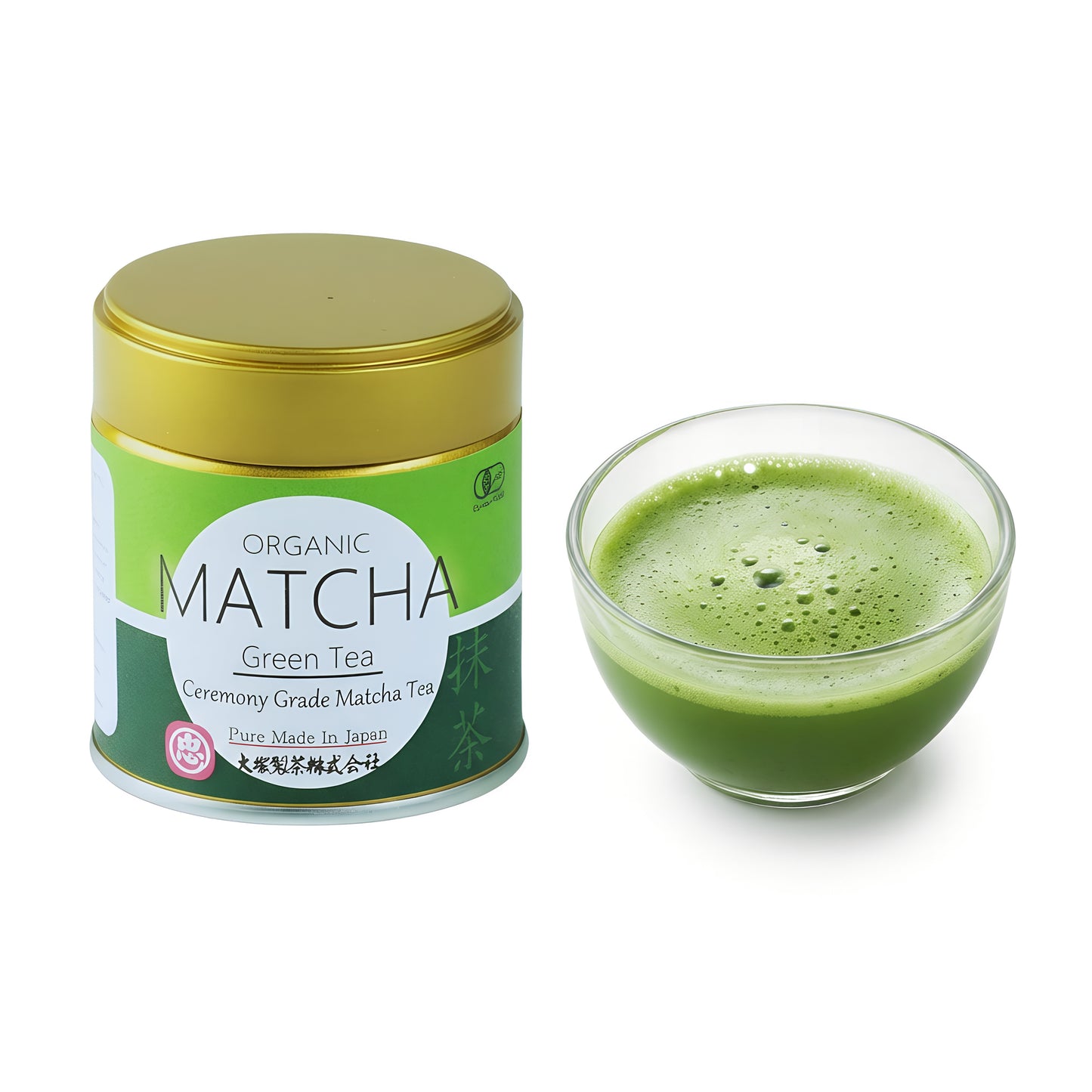 Organic Matcha Powder Made in Japan No Additives No Pesticides 30g Can Otsuka Tea Organic JAS Certified