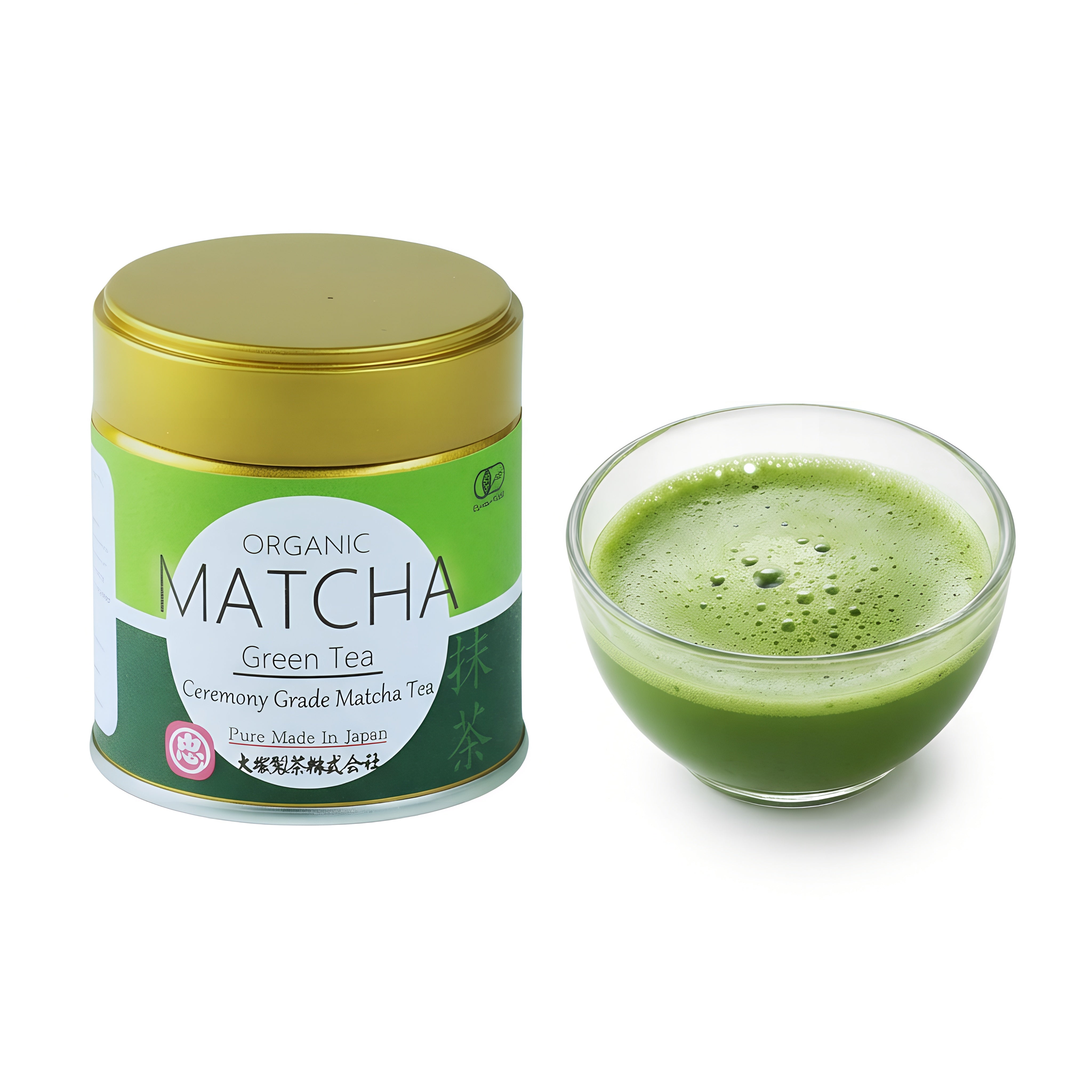 Organic Matcha Powder Made in Japan No Additives No Pesticides 30g Can Otsuka Tea Organic JAS Certified