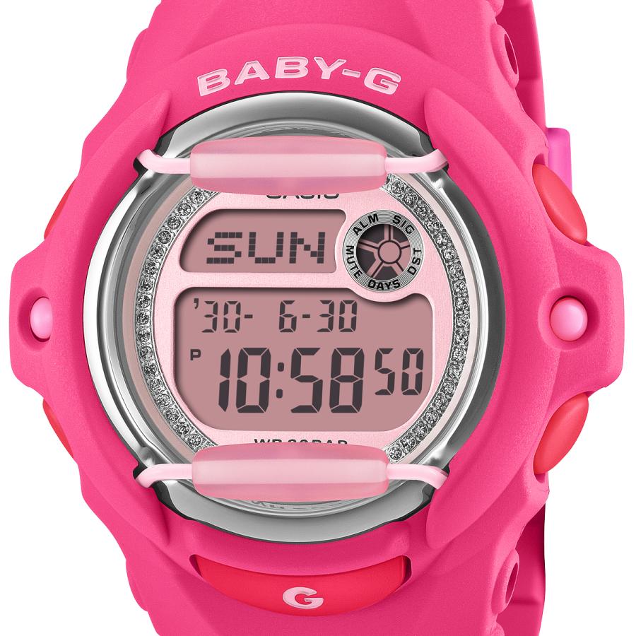 CASIO BABY-G BG-169KB-4B1JF JDM Glitter Dial Pink Front Protector Digital Ladies Watch