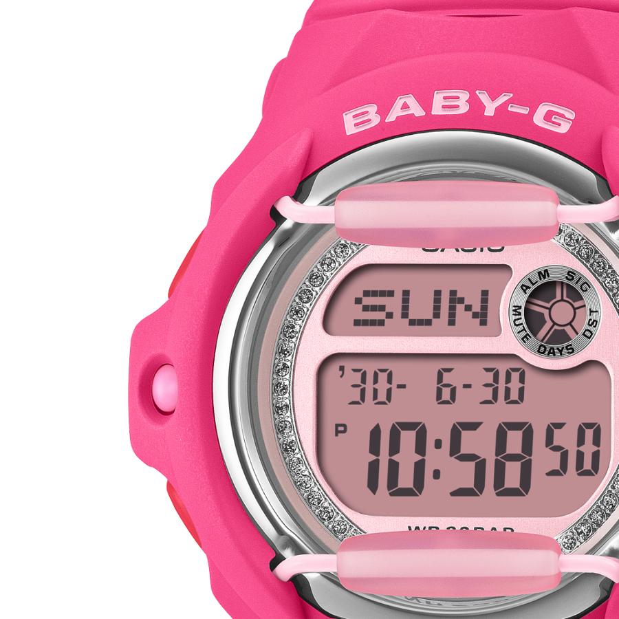 CASIO BABY-G BG-169KB-4B1JF JDM Glitter Dial Pink Front Protector Digital Ladies Watch