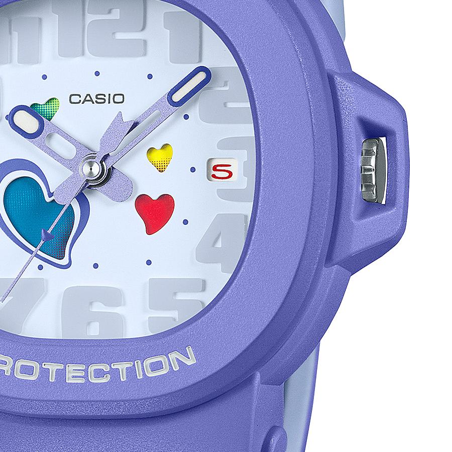 CASIO BABY-G BGA-10-6AJF JDM Playful Hearts Series Swing Heart Dial Purple Violet Analog Women's Watch