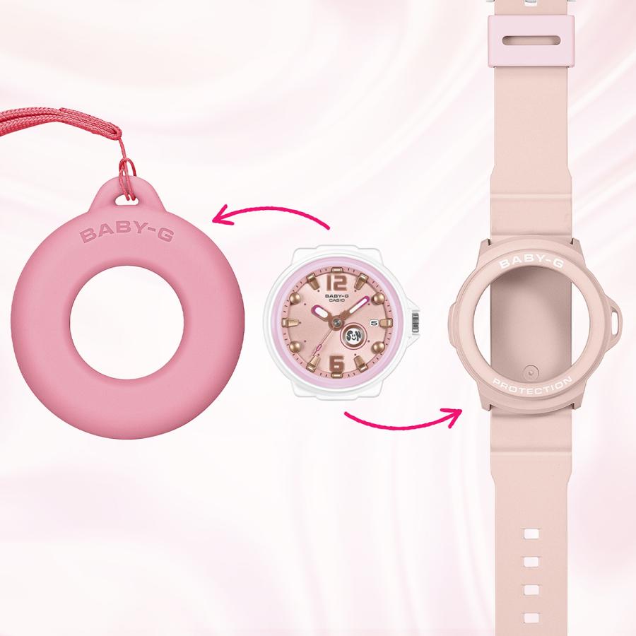 CASIO BABY-G+PLUS BGA-15K-4AJR Pink Holder Set JDM Women's Watch