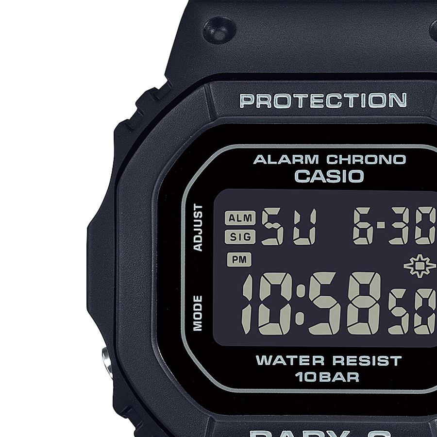CASIO BABY-G BGD-565U-1JF JDM Square Design Digital Quartz Women's Watch 10 ATM Water Resistant Compact Slim Resin Black