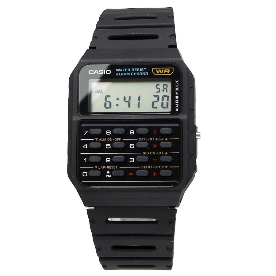 CASIO CA-53W-1 Calculator Watch 8-Digit Math Dual Time & Alarm
