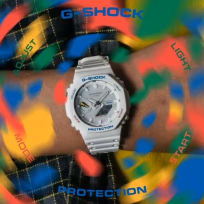 CASIO G-SHOCK GA-B2100FC-7AJF JDM Tough Solar Mobile Link Analog-Digital Multicolor Accent White Men's Watch