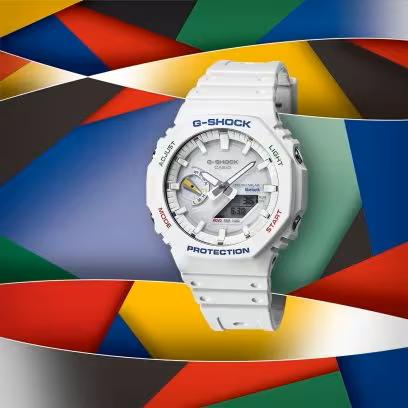 CASIO G-SHOCK GA-B2100FC-7AJF JDM Tough Solar Mobile Link Analog-Digital Multicolor Accent White Men's Watch