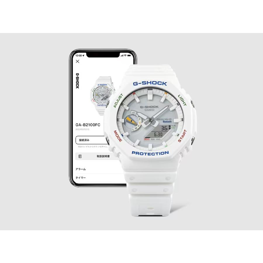 CASIO G-SHOCK GA-B2100FC-7AJF JDM Tough Solar Mobile Link Analog-Digital Multicolor Accent White Men's Watch
