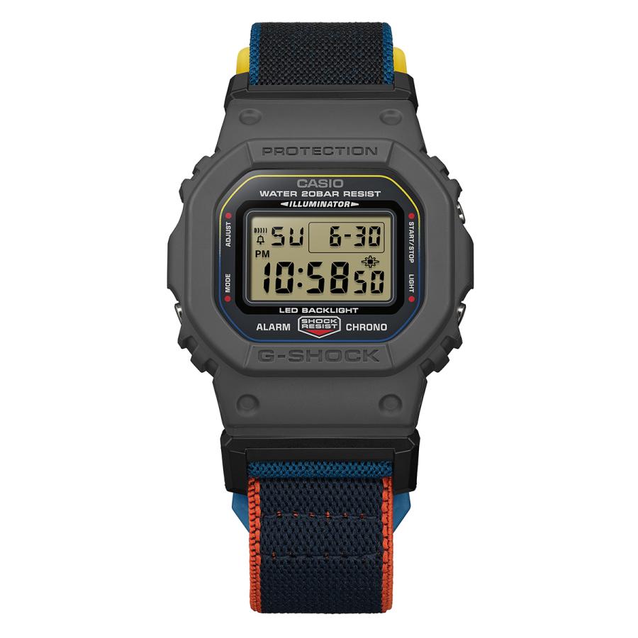CASIO G-SHOCK FIDLOCK Magnetic Cross Band DW-5600MNC-8A2JF Men's Watch with Inverted LCD Display Pre-order March 13th Release