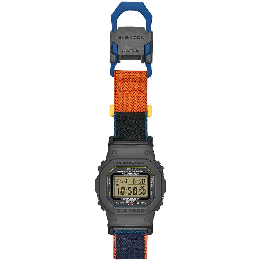 CASIO G-SHOCK FIDLOCK Magnetic Cross Band DW-5600MNC-8A2JF Men's Watch with Inverted LCD Display Pre-order March 13th Release