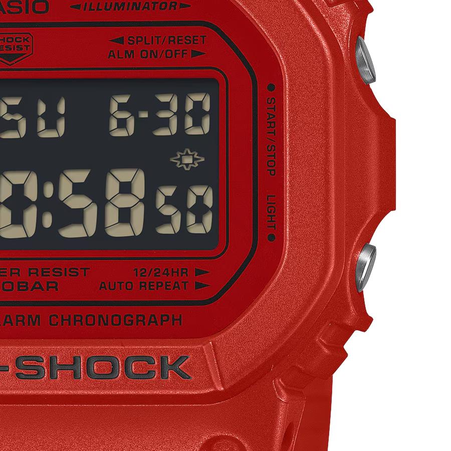 CASIO G-SHOCK DW-5600RRB-4JF Iconic Styles Red Black JDM Digital Square Men's Watch