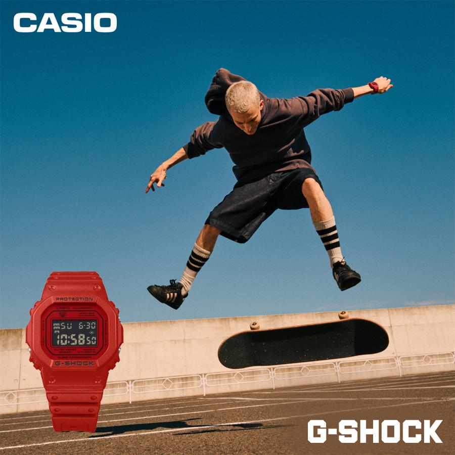 CASIO G-SHOCK DW-5600RRB-4JF Iconic Styles Red Black JDM Digital Square Men's Watch