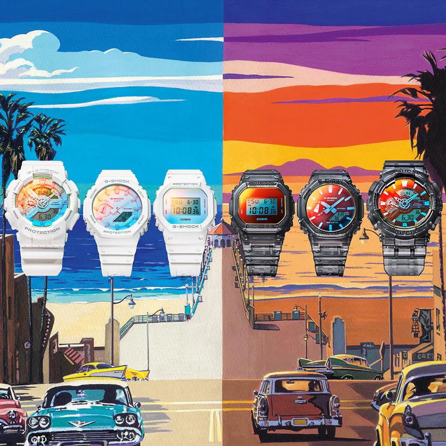 CASIO G-SHOCK DW-5600TL-7JF Beach Time Lapse White JDM Digital Square Men's Watch