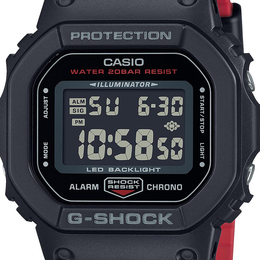 CASIO G-SHOCK DIGITAL 5600 SERIES DW-5600UHR-1JF Black Red JDM Men's Watch
