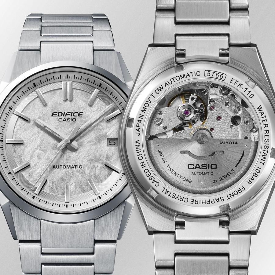 CASIO EDIFICE EFK-110D-7AJF White Textured Dial Automatic JDM Men's Watch