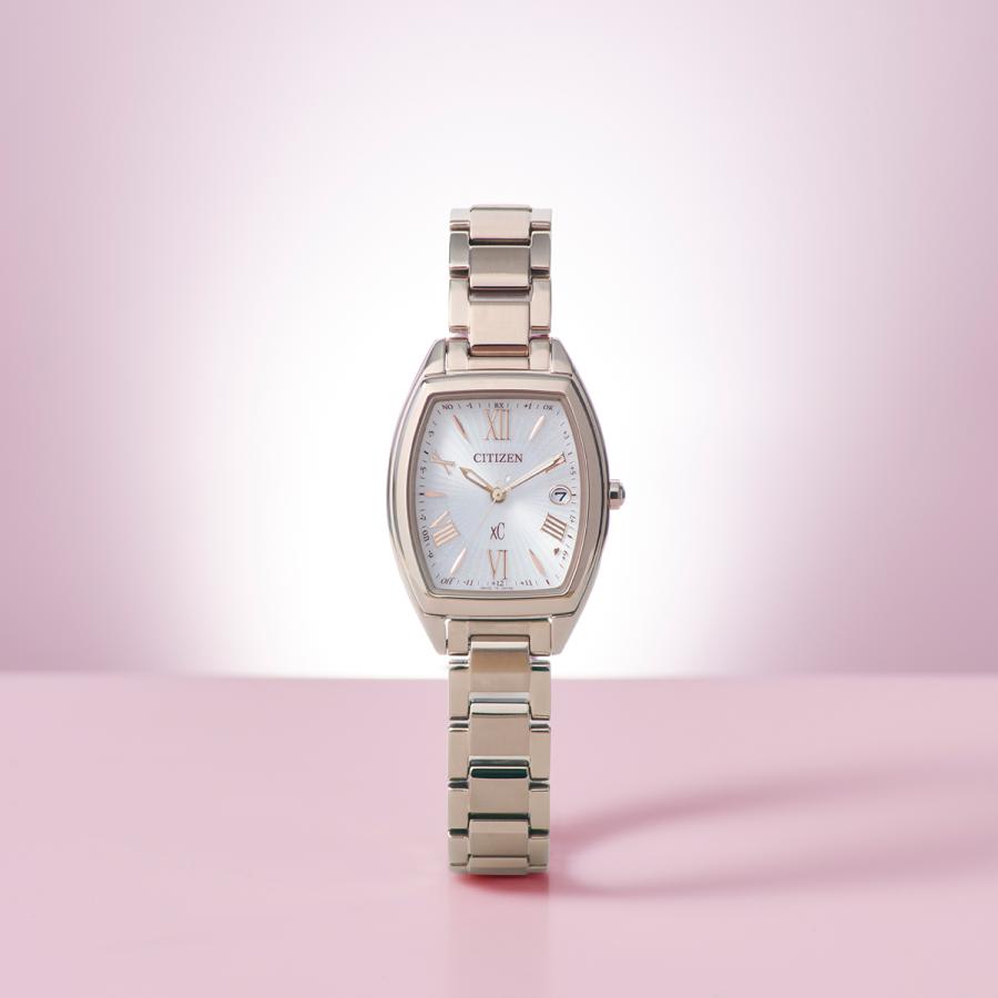 CITIZEN xC ES9395-53A Sakura Color JDM Radio Solar Tonneau Women's Watch