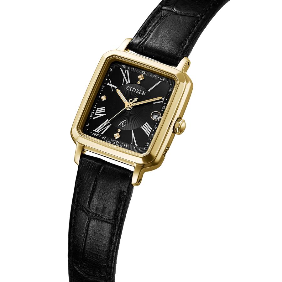 CITIZEN xC hikari collection ES9503-01E Square 2way Black Dial Eco-Drive Radio-Controlled Women’s Watch