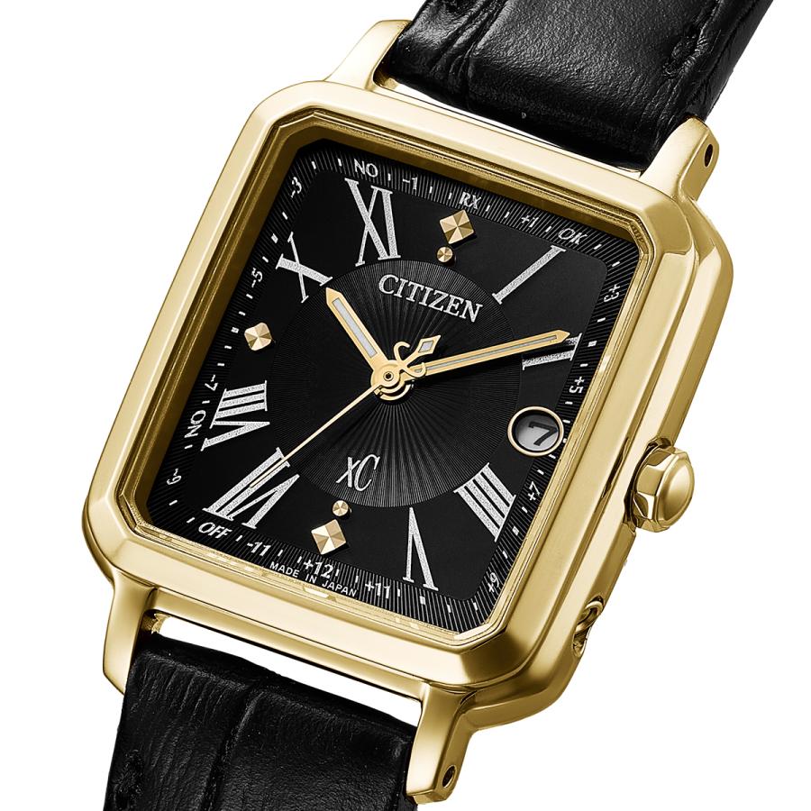 CITIZEN xC hikari collection ES9503-01E Square 2way Black Dial Eco-Drive Radio-Controlled Women’s Watch