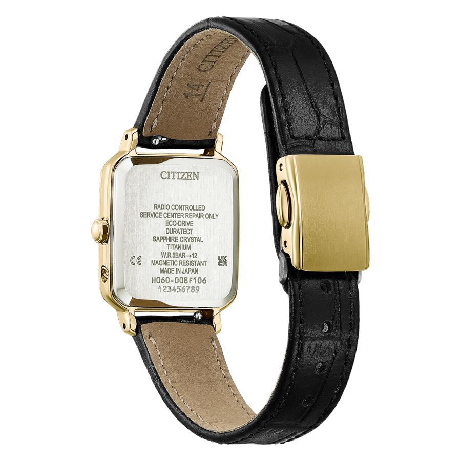 CITIZEN xC hikari collection ES9503-01E Square 2way Black Dial Eco-Drive Radio-Controlled Women’s Watch