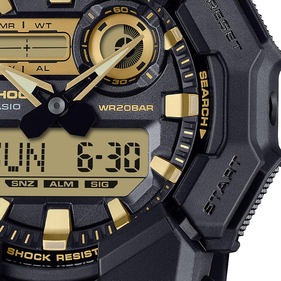 CASIO G-SHOCK GA-010GB-1A9JF JDM Black and Gold Carbon Core Guard 10-Year Battery Analog-Digital Men's Watch