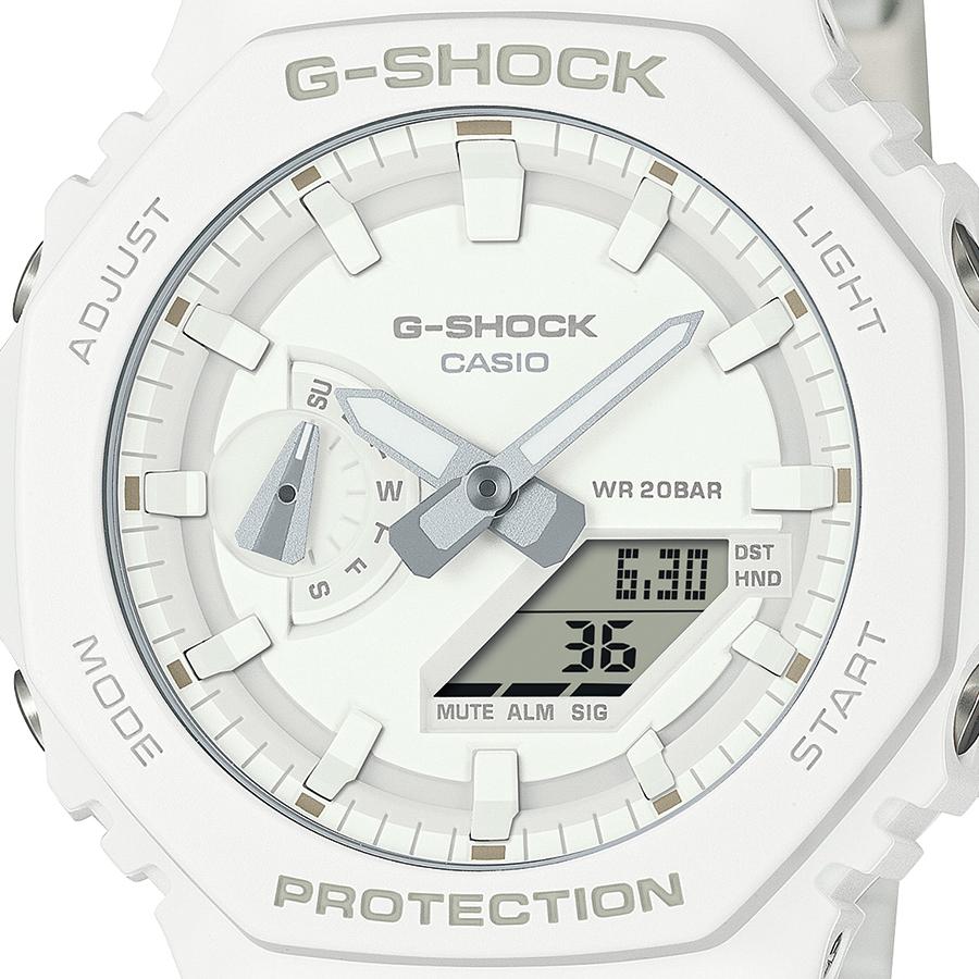 CASIO G-SHOCK GA-2100-7A7JF JDM Carbon Core Guard White Analog Digital Men's Watch