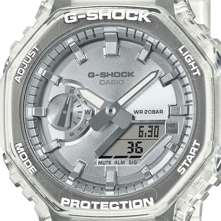 CASIO G-SHOCK GA-2100BM-7A8JF JDM Carbon Core Guard White Skeleton Analog Digital Men's Watch