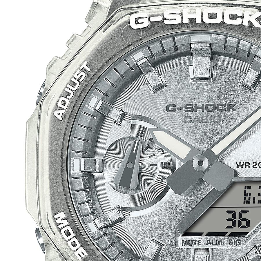 CASIO G-SHOCK GA-2100BM-7A8JF JDM Carbon Core Guard White Skeleton Analog Digital Men's Watch