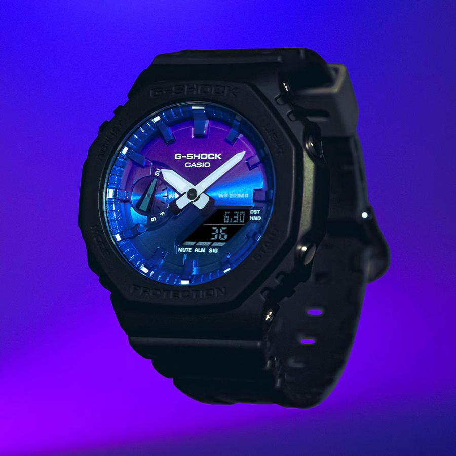 CASIO G-SHOCK GA-2100FL-1AJF JDM Carbon Core Guard Black Analog Digital Men's Watch