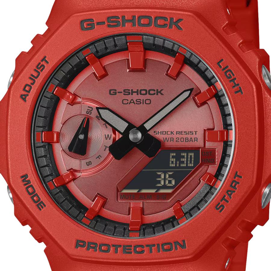 CASIO G-SHOCK GA-2100RRB-4AJF JDM Carbon Core Guard Red Analog Digital Men's Watch