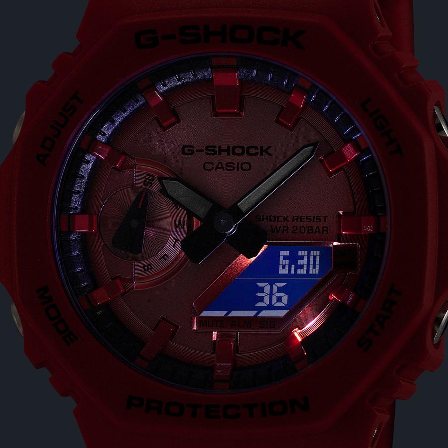 CASIO G-SHOCK GA-2100RRB-4AJF JDM Carbon Core Guard Red Analog Digital Men's Watch