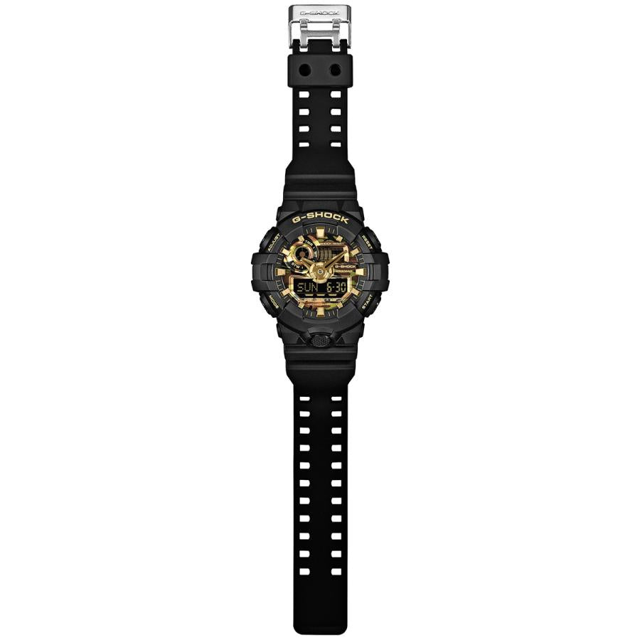 CASIO G-SHOCK GA-700CF-1AJF JDM Bold Camo Camouflage Dial Black Analog-Digital Men's Watch