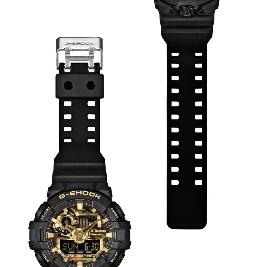 CASIO G-SHOCK GA-700CF-1AJF JDM Bold Camo Camouflage Dial Black Analog-Digital Men's Watch