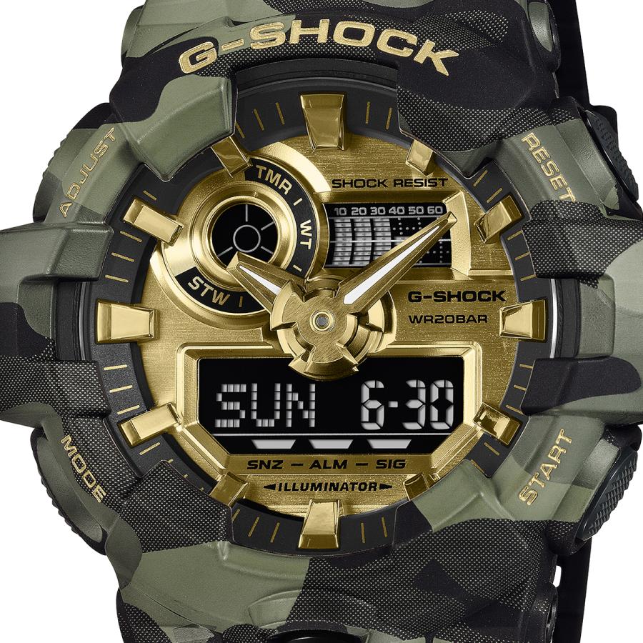 CASIO G-SHOCK GA-700CMG-3AJF JDM Bold Camo Camo and Gold Big Case Analog-Digital Negative Display Men's Watch