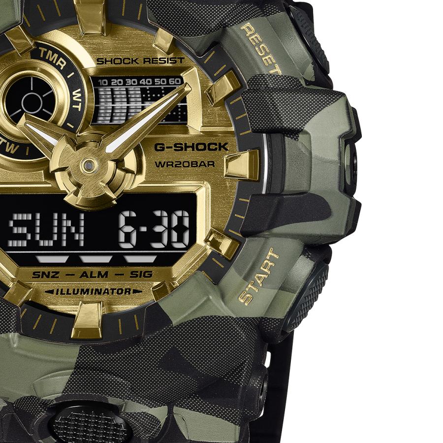 CASIO G-SHOCK GA-700CMG-3AJF JDM Bold Camo Camo and Gold Big Case Analog-Digital Negative Display Men's Watch