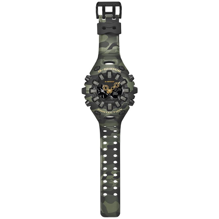 CASIO G-SHOCK GA-V01CMG-3AJF JDM Bold Camo Camo and Gold Green Analog-Digital Negative Display Men's Watch