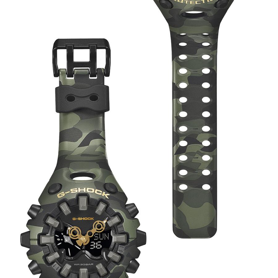 CASIO G-SHOCK GA-V01CMG-3AJF JDM Bold Camo Camo and Gold Green Analog-Digital Negative Display Men's Watch