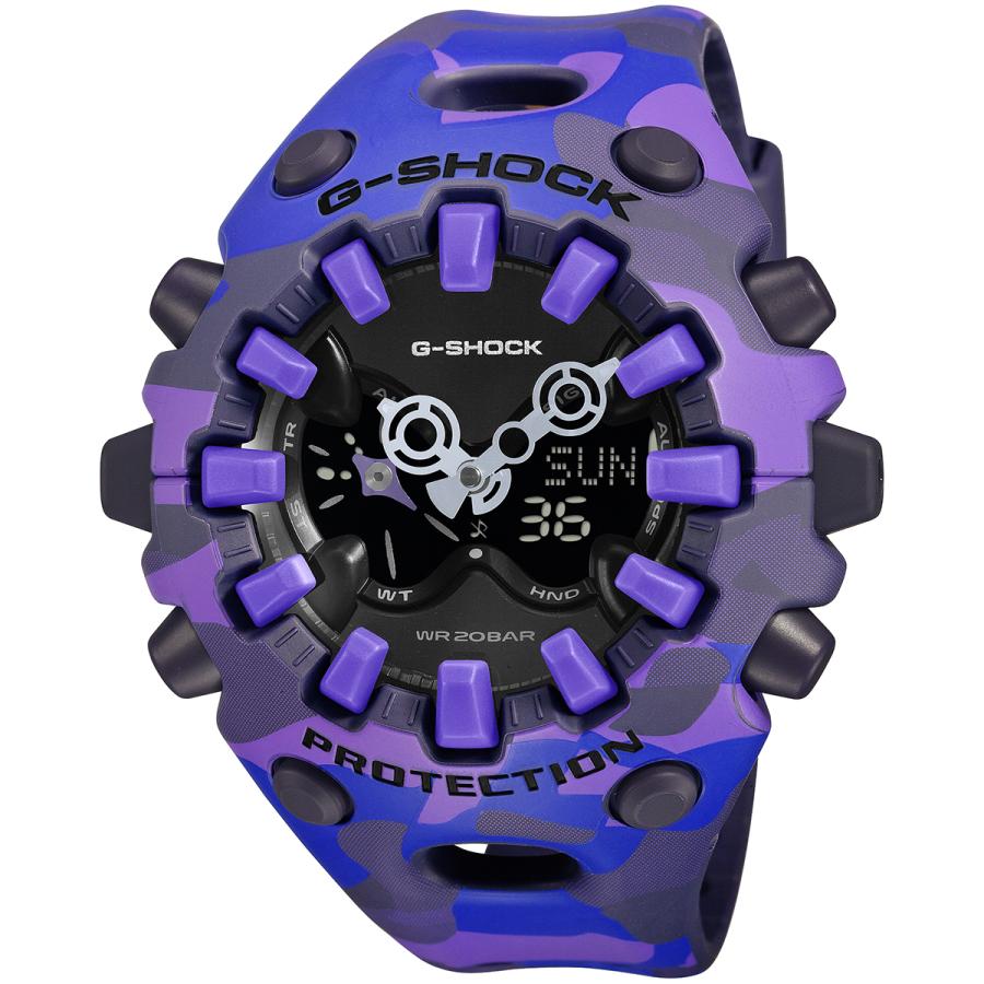 CASIO G-SHOCK GA-V01CMG-6AJF JDM Bold Camo Color Camouflage Purple Analog-Digital Negative Display Men's Watch