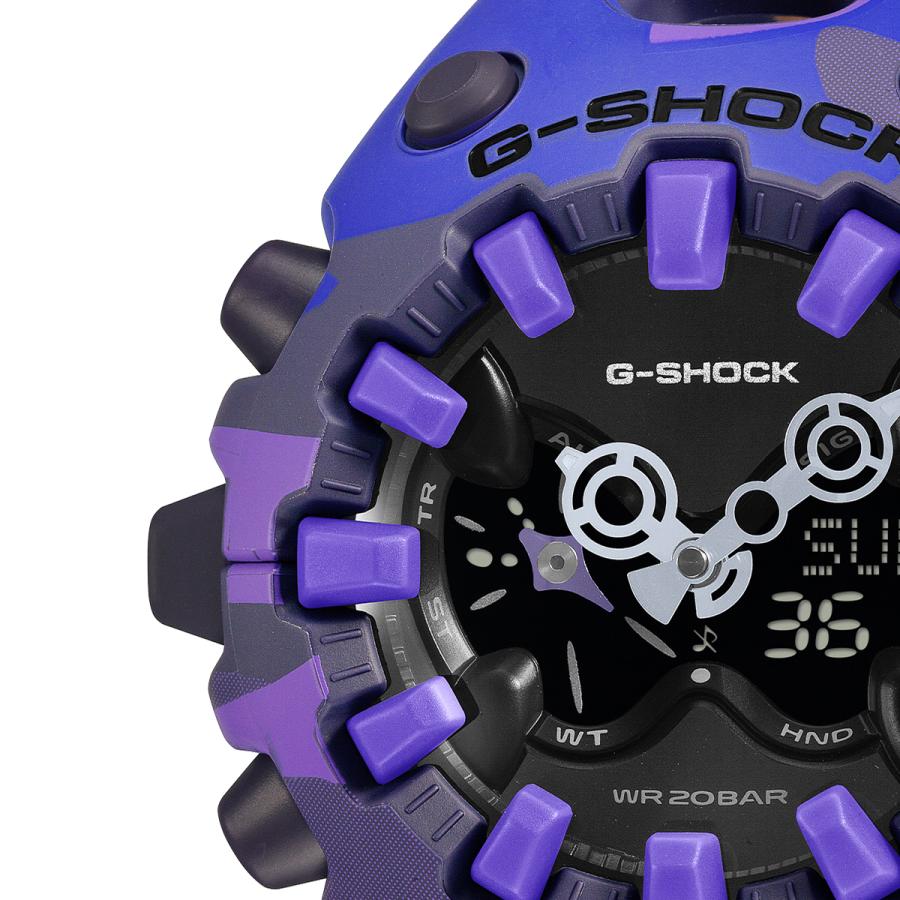 CASIO G-SHOCK GA-V01CMG-6AJF JDM Bold Camo Color Camouflage Purple Analog-Digital Negative Display Men's Watch