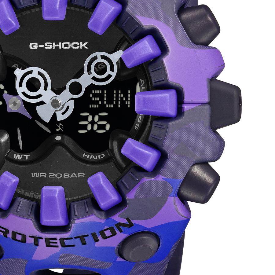 CASIO G-SHOCK GA-V01CMG-6AJF JDM Bold Camo Color Camouflage Purple Analog-Digital Negative Display Men's Watch