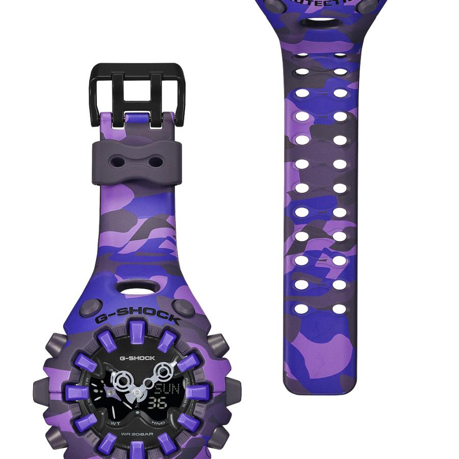 CASIO G-SHOCK GA-V01CMG-6AJF JDM Bold Camo Color Camouflage Purple Analog-Digital Negative Display Men's Watch