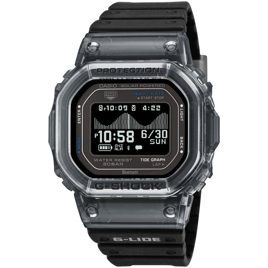 CASIO G-SHOCK G-LIDE GBX-H5600-1JR JDM Heart Rate MIP Bluetooth Surf Black Men's Watch