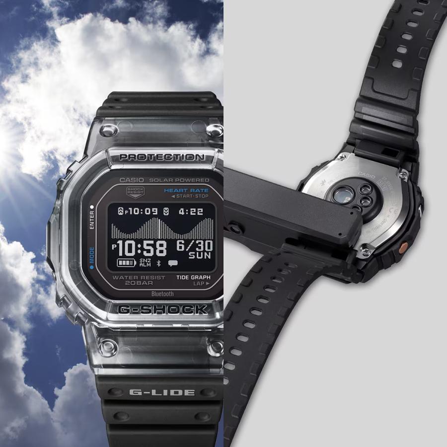 CASIO G-SHOCK G-LIDE GBX-H5600-1JR JDM Heart Rate MIP Bluetooth Surf Black Men's Watch