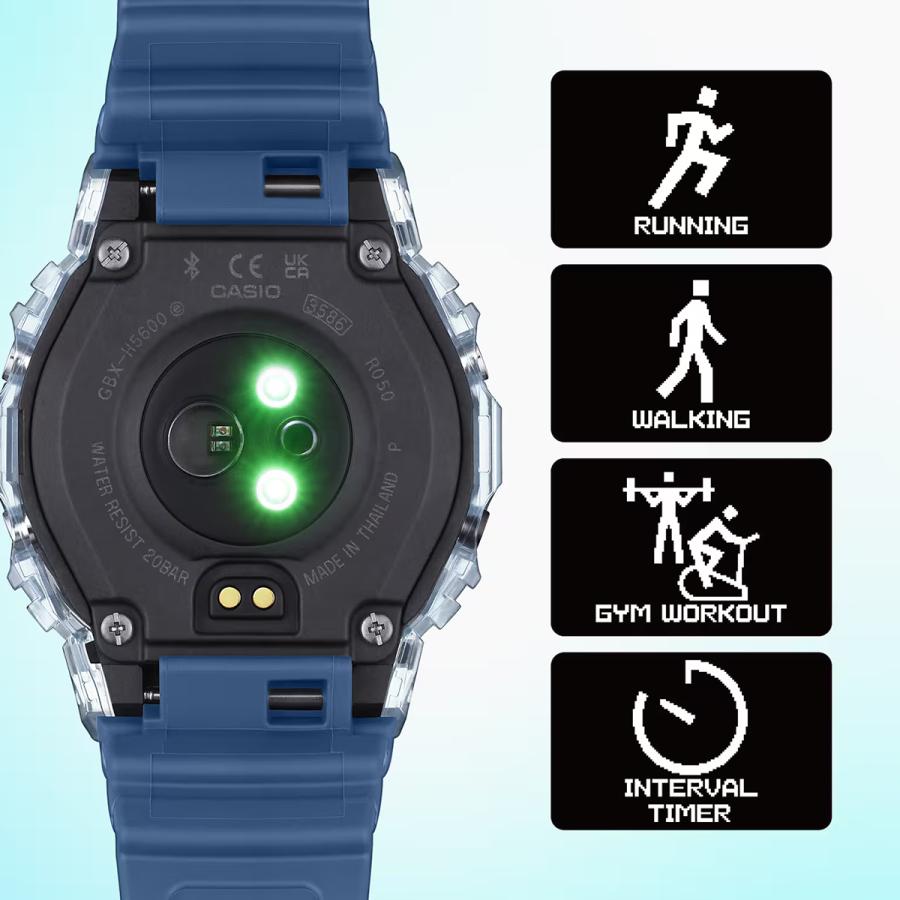 CASIO G-SHOCK G-LIDE GBX-H5600-2JR JDM Heart Rate MIP Bluetooth Surf Blue Men's Watch